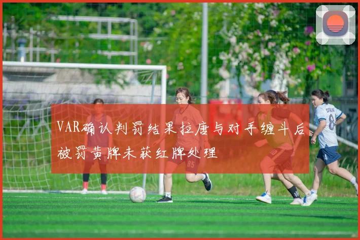 VAR确认判罚结果拉唐与对手缠斗后被罚黄牌未获红牌处理